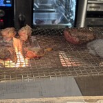 炭火割烹 蔓ききょう - 調理風景