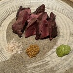 炭火割烹 蔓ききょう - ジビエ(滋賀産鹿)