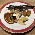 炭火割烹 蔓ききょう - 焼き野菜盛合せ