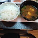 若松屋旅館 - ご飯＆お味噌汁