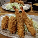 とんかつ 大倉 - エビフライ＆ヒレカツ
