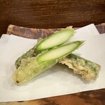天ぷらふく西 禅と匠 - アスパラ