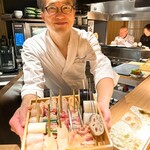 炭割烹 新谷 - 串見せ