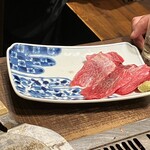 月島もんじゃ もへじ はなれ - まぐろの頬肉