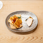 鮨 しゅん輔 - 鮟肝、蒸し鮑