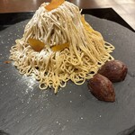 湖月堂 喫茶去 - 絲モンブラン