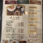 Burgundy - ディナーメニュー