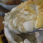 ニュー貝殻荘 - 本日の白身魚とほうれん草のアーモンドパートココット