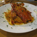 ニュー貝殻荘 - オマールエビの濃厚トマトソースリングイーネ