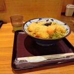 若菜そば - とり天うどん600円