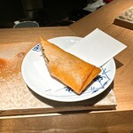 炭割烹 新谷 - 地鶏のそぼろを使った春巻き