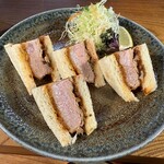 とんかつ梛 - 厚切りひれかつサンド