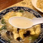 志峰飯店 - 「野菜玉子ラーメン(塩)」④