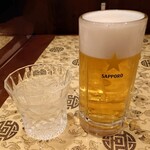 志峰飯店 - 「ジョッキー生(中) 」＆「酎ハイ(レモン) 」