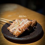 純・懐石焼鳥 串焼ちゃぼ蔵 - アスパラ巻き