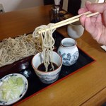 そば屋 長森 - 江戸前の濃い汁にほんのちょっとつけて（26.11.19）