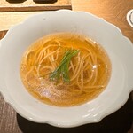炭割烹 新谷 - 自家製ミニラーメン ◎今日のお出汁はめっちゃ美味い！