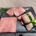 うし松 - タン3種（タン元、熟成タン、縛りタン）