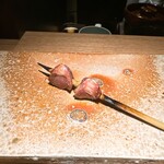 炭割烹 新谷 - 砂ずり ◎