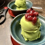炭火焼肉 たけのうち - 抹茶アイス