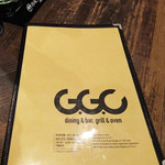 dining & bar G.G.C - メニュー・カバー