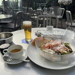 ECO FARM CAFE 632 - サラダプレート　１７００円（税込）+生ビール７００円（税込）