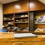 みなと寿し - カウンター越し