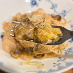 焼き栗のいそやま - 【調理例】いそやまさんの栗をつかったパスタ 