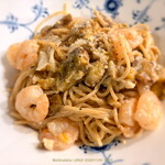 焼き栗のいそやま - 【調理例】いそやまさんの栗を使ったパスタ