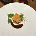 Le RESTAURANT - ポルチーニ茸とバターナッツカボチャのフイユテ　林檎のサラダ