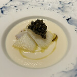 Le RESTAURANT - 野辺地かぶ アオリイカのソテー キャビア