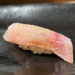 鮨 福原 - 網走 キンキの昆布〆