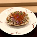 鮨 福原 - 香箱がにとイクラの和物 卵がプチプチ！