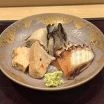 鮨 福原 - あん肝 牡蠣 煮ダコ