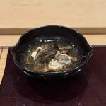 鮨 福原 - 白子のきのこ煮
