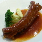 晶華軒 - 骨付き豚肉の甘辛煮