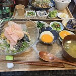 メルシー - こちらは9月のガリ鯖丼　母と一緒に行ったので苦手なガリを母に食べて貰いました(^-^;  追加でナスの揚げびたしを頼んで母と食べました♪
