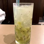 玄品 北梅田 ふぐ・うなぎ料理 - 果肉入りキウイサワー