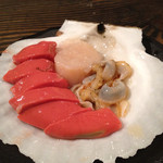 Sumiyaki Kuromaru - ホタテの肝がトローっと絶品