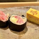 鮨 喜一 - ネギトロ巻き/玉子焼き