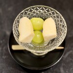 鮨 喜一 - シャインマスカットとラフランス