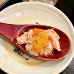 鮨 喜一 - 香箱蟹雲丹のせ