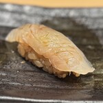 赤坂 鮨 天ぷら 祇園いわい - 平目の昆布締め