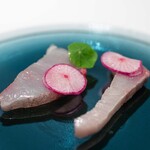 レストラン オオツ - 2025.11 大内商店ヒラマサ トマト醤 亀戸大根