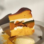 UNITY CAFE - 濃いかぼちゃのバスクチーズケーキ