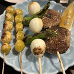 鳥福 - 銀杏、うずら、椎茸