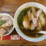 らーめん芝浜 - 生姜と地鶏のらーめん（本日の限定）