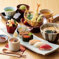 にぎり寿司と天婦羅御膳