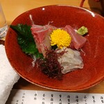 レイクサイド琴引 - カンパチ、鮪、ヒラメの刺身