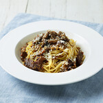 神戸クックワールドビュッフェ - 『ラグーソースパスタ』 ※オーダーパスタ
柔らかい煮豚に野菜を加えて、旨みたっぷりのラグーソースに仕上げました。